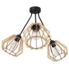 Lampa Wisząca TRIO TIMBER Drewniane Klosze styl Boho Lampa Wisząca TRIO TIMBER Drewniane Klosze styl Boho