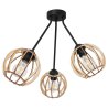 Nowoczesna Lampa Sufitowa TRIO TIMBER z Drewnianymi Kloszami Nowoczesna Lampa Sufitowa TRIO TIMBER z Drewnianymi Kloszami
