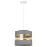 Nowoczesna Lampa Wisząca ELEGANCE GOLD Szaro złoty