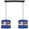Nowoczesna Lampa Wisząca na Listwie ELEGANCE GOLD z Abażurami Nowoczesna Lampa Wisząca na Listwie ELEGANCE GOLD z Abażurami