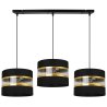 Czarna Lampa na Listwie ELEGANCE GOLD 