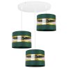 Nowoczesna Lampa Wisząca na Podsufitce ELEGANCE GOLD Abażury Nowoczesna Lampa Wisząca na Podsufitce ELEGANCE GOLD Abażury