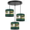 Lmapa Wisząca na Podsufitce ELEGANCE GOLD Zielono Czarna
