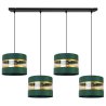 Lampa wisząca Elegance Gold, metal, 4 abażury, regulacja wysokości