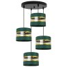 Stylowa Lampa Wisząca ELEGANCE GOLD na Podsufitce Abażury Stylowa Lampa Wisząca ELEGANCE GOLD na Podsufitce Abażury