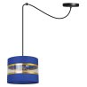 Nowoczesna Lampa SPIDER ELEGANCE GOLD Wisząca Abażur w Pasy