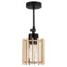 Lampa Reflektor TIMBER Nowoczesny Klosz Drewniany