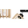 Lampa Reflektory z Kloszami Drewnianymi TIMBER