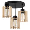 Lampa na Podsufitce TIMBER Nowoczesna Klosze Drewniane
