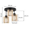 Elegancka Lampa TIMBER z Kloszami Drewnianymi
