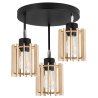 Nowoczesna Lampa Sufitowa na Podsufitce TIMBER Drewniane Klosze Nowoczesna Lampa Sufitowa na Podsufitce TIMBER Drewniane Klosze