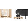 Stylowa Lampa Wisząca TIMBER na Podsufitce Drewniane Klosze Stylowa Lampa Wisząca TIMBER na Podsufitce Drewniane Klosze
