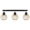 Nowoczesna Lampa Sufitowa na Listwie TIMBER Drewniane Klosze Nowoczesna Lampa Sufitowa na Listwie TIMBER Drewniane Klosze
