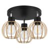 Lampa Reflektory TIMBER Nowoczesna Drewniane Klosze