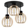 Lampa Wisząca Nowoczesna na Podsufitce TIMBER Drewniane Klosze Lampa Wisząca Nowoczesna na Podsufitce TIMBER Drewniane Klosze