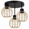 Lampa na Podsufitce z Kloszami Drewnianymi TIMBER