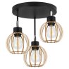 Lampa na Podsufitce z Kloszami Drewnianymi Nowoczesna TIMBER Lampa na Podsufitce z Kloszami Drewnianymi Nowoczesna TIMBER