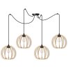 Nowoczesna Lampa Wisząca SPIDER TIMBER Drewniana Nowoczesna Lampa Wisząca SPIDER TIMBER Drewniana