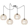 Lampa z Kloszami Drewnianymi Nowoczesna SPIDER TIMBER Lampa z Kloszami Drewnianymi Nowoczesna SPIDER TIMBER