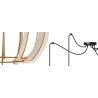 Elegancka Lampa SPIDER TIMBER z Kloszami Drewnianymi