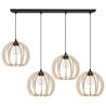 Nowoczesna Lampa Wisząca Drewniane Klosze TIMBER Nowoczesna Lampa Wisząca Drewniane Klosze TIMBER