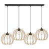 Lampa z Kloszami Drewnianymi TIMBER z Regulacją