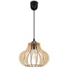 Nowoczesna Lampa Wisząca TIMBER Klosz Drewniany Nowoczesna Lampa Wisząca TIMBER Klosz Drewniany