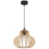 Nowoczesna Lampa Wisząca Żyrandol TIMBER Klosz Drewniany Nowoczesna Lampa Wisząca Żyrandol TIMBER Klosz Drewniany