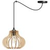 Lampa Wisząca Żyrandol SPIDER TIMBER Klosz Drewniany Lampa Wisząca Żyrandol SPIDER TIMBER Klosz Drewniany
