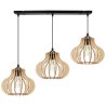 Lampa na Listwie z Kloszami Drewnianymi Nowoczesna TIMBER