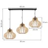 Lampa Wisząca na Listwie TIMBER Żyrandol Wymiary