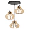 Lampa na Podsufitce z Kloszami Drewnianymi Nowoczesna TIMBER