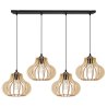 Nowoczesna Lampa Wisząca TIMBER Żyrandol Klosze Drewniane Nowoczesna Lampa Wisząca TIMBER Żyrandol Klosze Drewniane