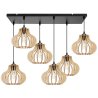 Nowoczesna Lampa Sufitowa TIMBER Drewniane Klosze Listwa Nowoczesna Lampa Sufitowa TIMBER Drewniane Klosze Listwa