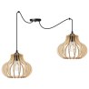 Nowoczesna Lampa SPIDER TIMBER Sufitowa Drewniane Klosze Nowoczesna Lampa SPIDER TIMBER Sufitowa Drewniane Klosze