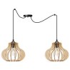 Lampa Wisząca SPIDER TIMBER Nowoczesna Drewniane Klosze Lampa Wisząca SPIDER TIMBER Nowoczesna Drewniane Klosze