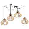 Lampa Wisząca z Kloszem Drewnianym SPIDER TIMBER Lampa Wisząca z Kloszem Drewnianym SPIDER TIMBER