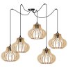 Nowoczesna Lampa SPIDER TIMBER Drewniane Klosze z Regulacją Nowoczesna Lampa SPIDER TIMBER Drewniane Klosze z Regulacją