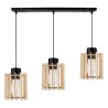 Lampa Wisząca Żyrandol Drewniany Klosz LED regulacja Lampa Wisząca Żyrandol Drewniany Klosz LED regulacja