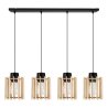 Lampa Wisząca TIMBER Żyrandol Drewniane Klosze  Lampa Wisząca TIMBER Żyrandol Drewniane Klosze