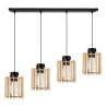 Lampa Wisząca TIMBER Żyrandol Drewniany Na Listwie Lampa Wisząca TIMBER Żyrandol Drewniany Na Listwie