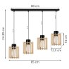 Lampa Wisząca TIMBER Żyrandol Drewniany Klosz Wymiary Lampa Wisząca TIMBER Żyrandol Drewniany Klosz Wymiary