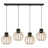 Lampa Wisząca Żyrandol Drewniane Klosze TIMBER Rustykalna Lampa Wisząca Żyrandol Drewniane Klosze TIMBER Rustykalna