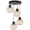 Lampa Wisząca Na Podsufitce Żyrandol Drewniany LED Timber Lampa Wisząca Na Podsufitce Żyrandol Drewniany LED Timber