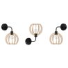 Nowoczesna Lampa Ścienna Kinkiet Drewniany LED TIMBER