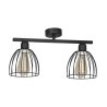 Elegancka Czarna Lampa Sufitowa Metal 