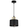 Nowoczesna Lampa Wisząca Metalowa Czarna PANTA LED Nowoczesna Lampa Wisząca Metalowa Czarna PANTA LED