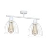 Biała Lampa Sufitowa Wisząca 2-Płomienna Loft
