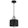 Nowoczesna Lampa Wisząca Metalowa Czarna PANTA LED Nowoczesna Lampa Wisząca Metalowa Czarna PANTA LED