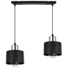 Nowoczesna Czarna Lampa Wisząca PANTA na Listwie LED Nowoczesna Czarna Lampa Wisząca PANTA na Listwie LED